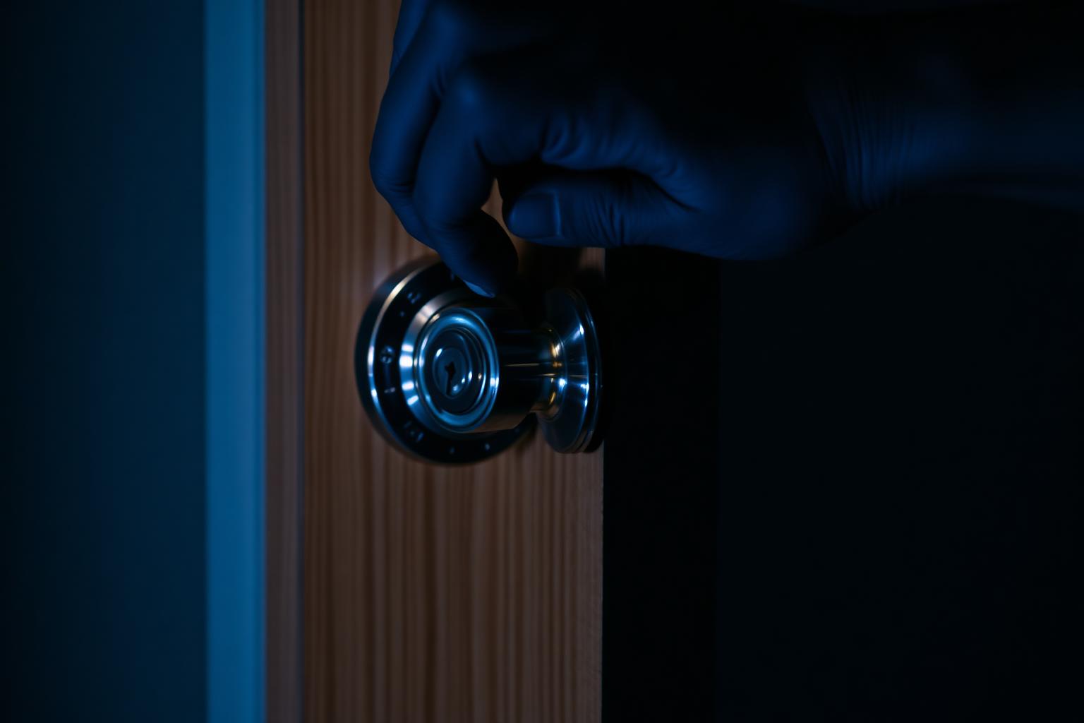 Cerrajero profesional instalando una cerradura de seguridad en Malvín